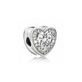 Charm Clip Corazón Filigrana Plata