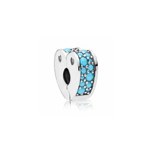 Charm Clip Aurora Boreal tipo Turquesa