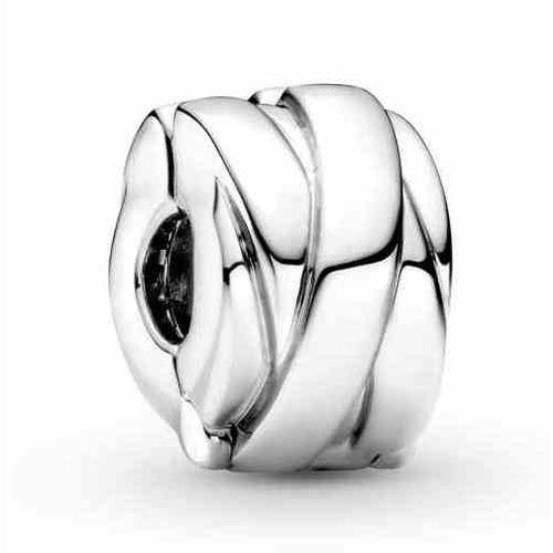 Charm Clip Plata Trenzada