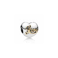 Charm "Love" Corazón plata y Plateado