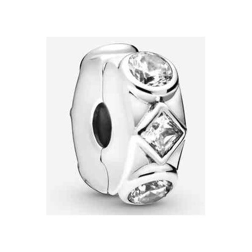 Charm Clip Brillante con Diseño Geométrico