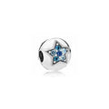 Charm Clip Estrella Brillante Azul