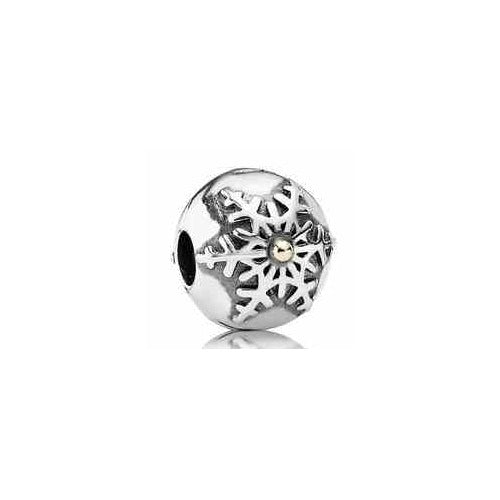 Charm clip Copo de Nieve Brillante
