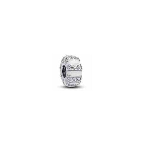 Charm Clip con Circonitas Blancas
