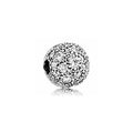 Charm Clip Pavé Brillante en Plata