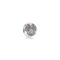 Charm Clip Minnie Mouse con Lazo Rojo y Circonitas
