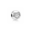 Clip Infinito Corazones Brillantes Plata Esterlina