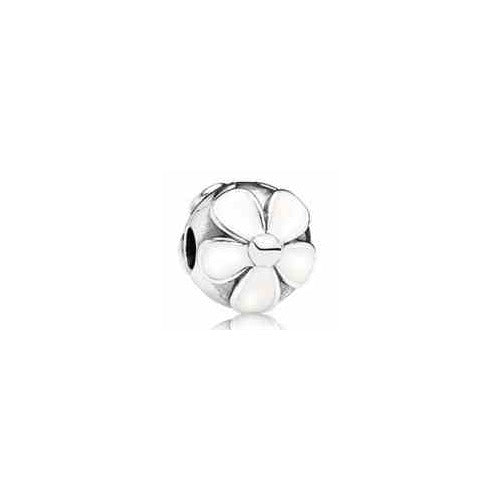 Charm Clip Flor Blanca Clásica