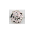 Charm Clip Flores Rosas Plata Esterlina