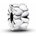 Charm Clip Tréboles de Corazones en Plata