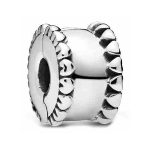 Clip Spacer Plata 925 con Diseño Ondulado