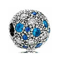 Charm Clip Bola Azul y Transparente