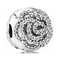 Charm Clip Flor de tipo Diamantes Brillantes