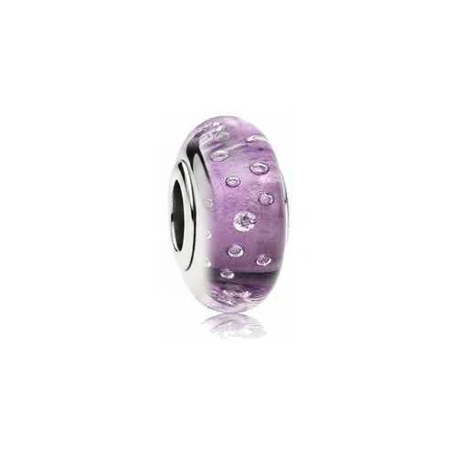 Separador Cristal Morado con Burbujas y Circonitas