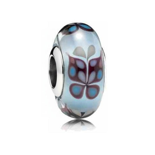 Charm Separador Cristal Mariposa Celeste