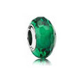 Charm Separador Cristal Verde Facetado