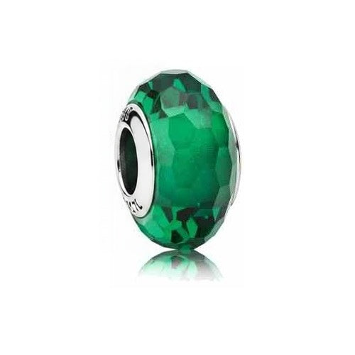 Charm Separador Cristal Verde Facetado