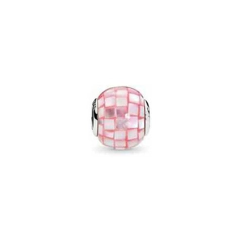 Charm "Mosaico Rosa" en Plata
