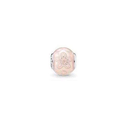 Charm Flor Rosa Esmaltada
