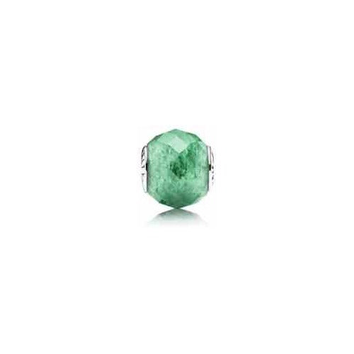 Charm Dije Piedra Verde Facetada