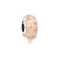 Charm Separador Cristal Coral y Blanco