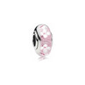 Charm Separador Flores Rosas Cristal