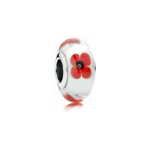 Charm Separador "Amapola de Cristal"