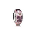Charm Lazo con Corazones de Cristal Rosa