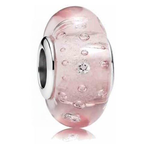 Charm Separador Rosa Burbujas y Cristal