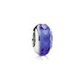 Charm Separador Cristal Azul Facetado