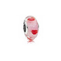 Charm Separador 'Labios Rojos y Brillo Rosa'
