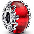 Charm Separador Cristal Rojo Dragones Ley 925