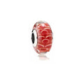 Charm Separador Cristal Rojo Escamas