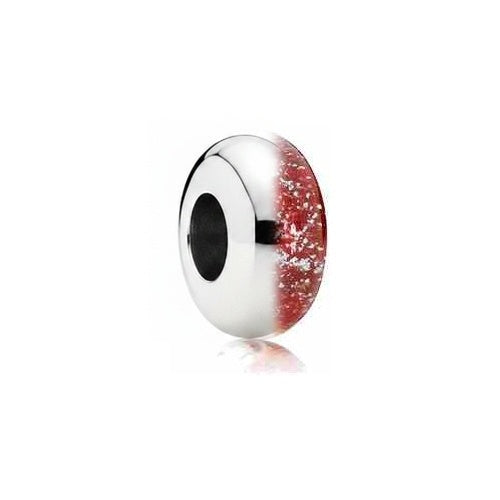 Charm Separador Cristal Rojo Brillante