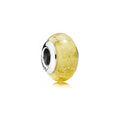 Charm Separador Cristal Amarillo Marmolado