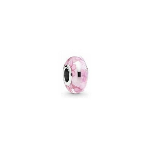Charm Cristal Rosa Flores
