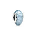 Charm Separador Cristal Azul Burbujas