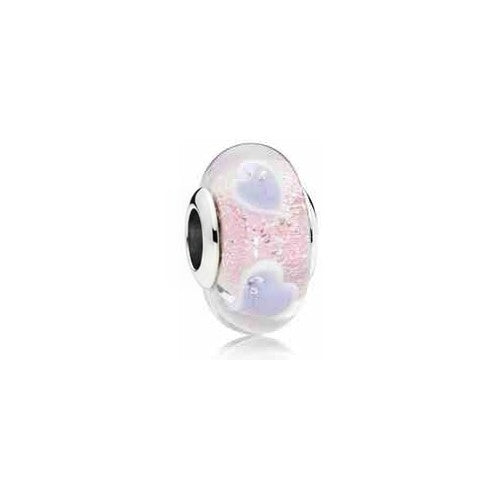 Charm Corazones Rosa y Lila