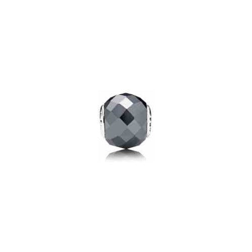 Charm Cristal Gris Múltiples Facetas