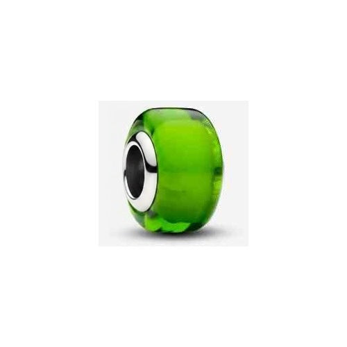 Charm Separador Cristal Verde tipo Esmeralda