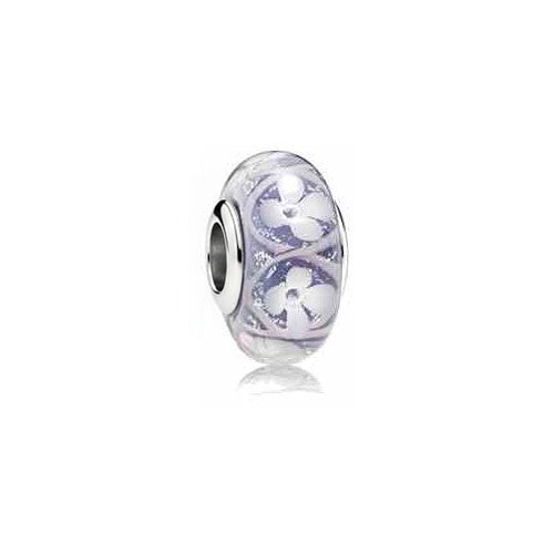 Charm Separador Cristal Flores Lilas