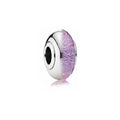 Charm Separador Cristal Lavanda y Plata