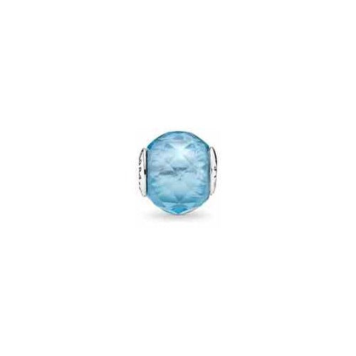 Charm Azul Facetado Plata 925