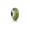 Charm Separador Cristal Verde '925'