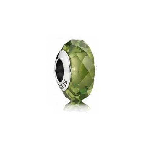 Charm Separador Cristal Verde '925'