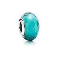 Charm Separador Cristal tipo Turquesa Facetado