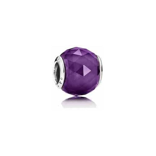 Charm Separador Cristal Morado Facetado