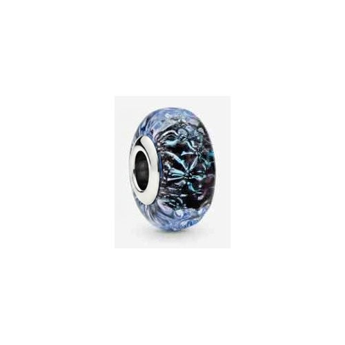 Charm Separador Cristal Azul Florecido