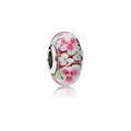 Charm Flor Maravilla de Cristal Rosa