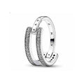 Anillo Doble Pand-ora con Circonita Cúbica